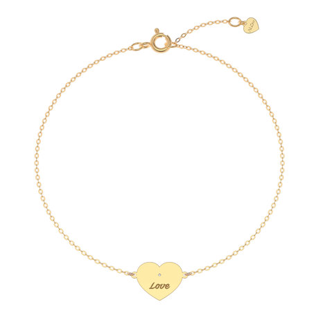 Diamond bracelet Heart Love