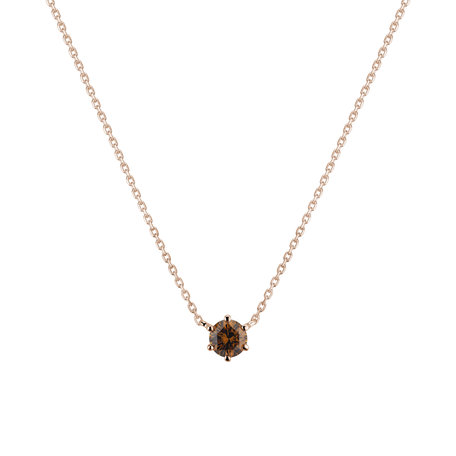 Necklace with orange diamonds Essential Drop