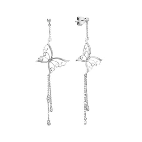 Diamond earrings Butterfly Diamond Flight