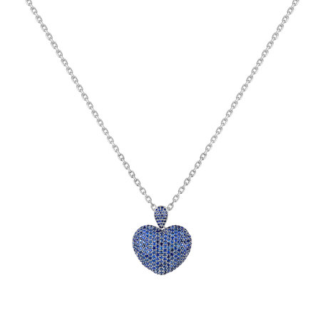 Pendant with Sapphire Heart Brilliance
