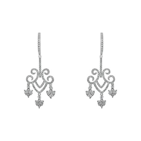 Diamond earrings Auburn Cross