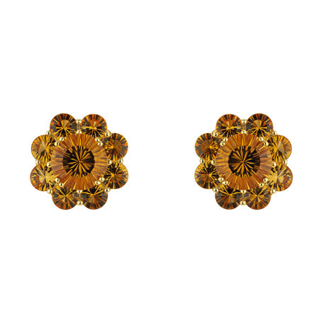 Earrings with Citrine Premiere Column
