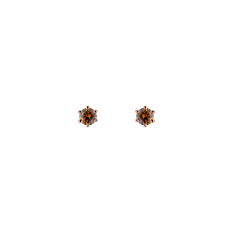 Earrings with orange diamonds Vesper Romance