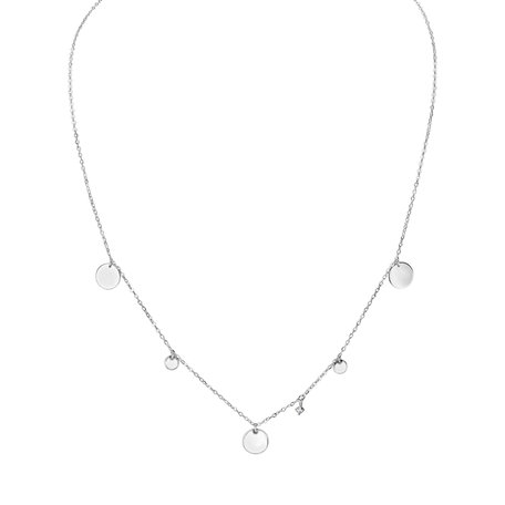 Diamond necklace Circles of Hearth
