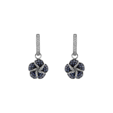 Diamond earrings and Sapphire Carrousel