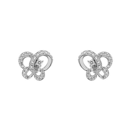 Diamond earrings Happy Butterflies