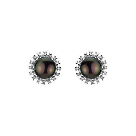 Diamond earrings with Pearl Seaside Dream