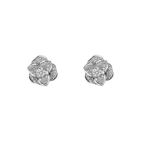 Diamond earrings Flower Wish