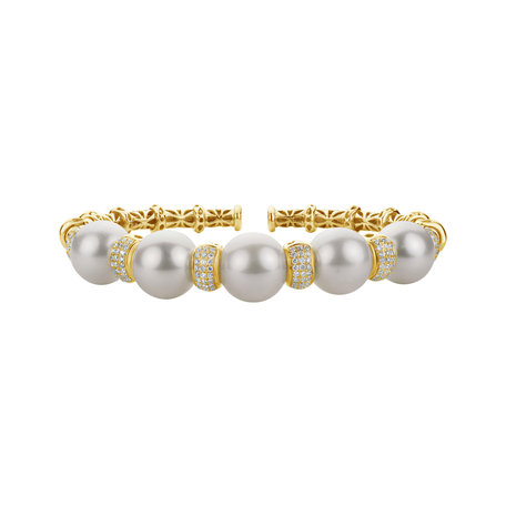 Diamond bracelet with Pearl Queens Pearl