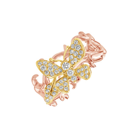 Diamond ring Goldie Butterfly