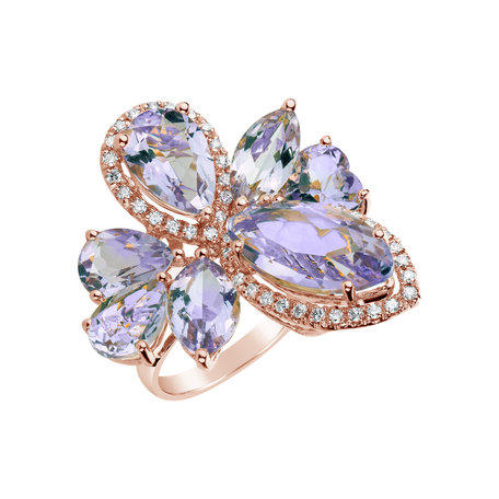 Diamond rings with Amethyst Chelsea