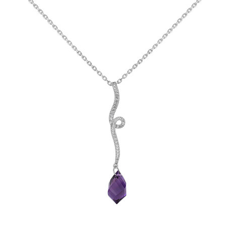 Diamond pendant with Amethyst Indulge Special