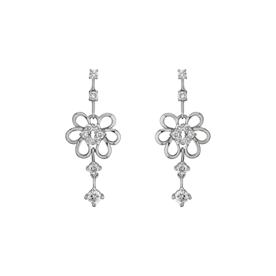 Diamond earrings Fitting Flowers
