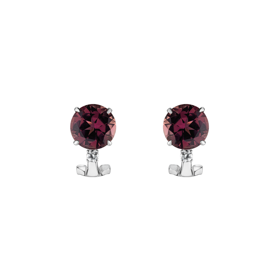 Diamond earrings with Tourmaline Molly