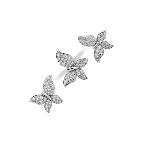 Diamond ring Three Butterflies