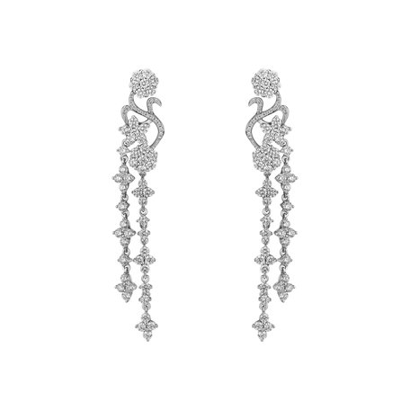 Diamond earrings Moonlight Flowers