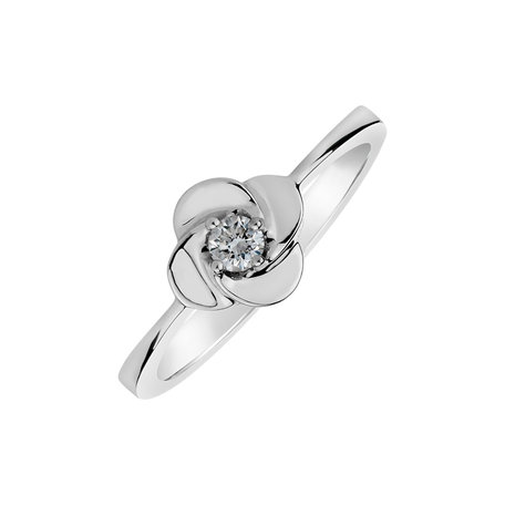 Diamond ring Faith Flower