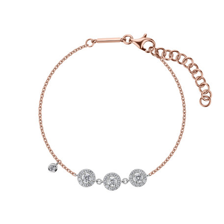 Bracelet with brown and white diamonds Amolpreet