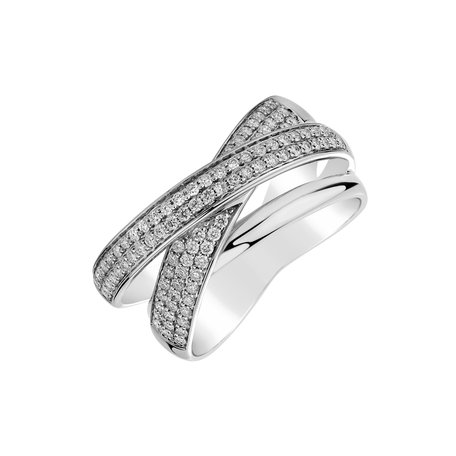 Diamond ring Vesper Ribbon