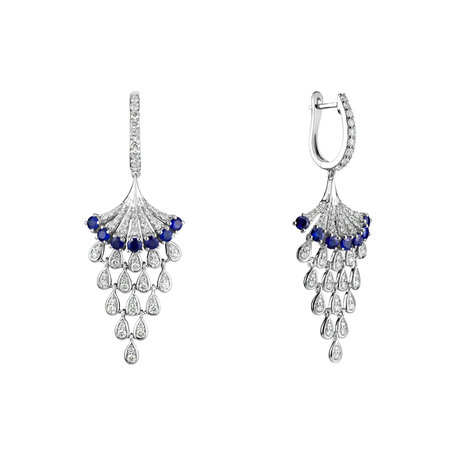 Diamond earrings and Sapphire Royal Mesh