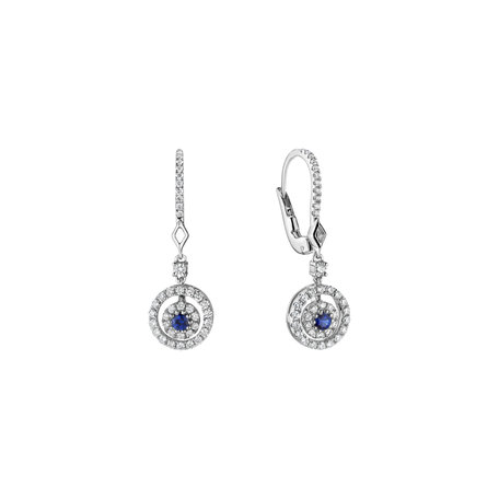 Diamond earrings with Sapphire Melissa