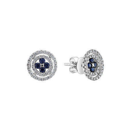 Diamond earrings and Sapphire Susanna