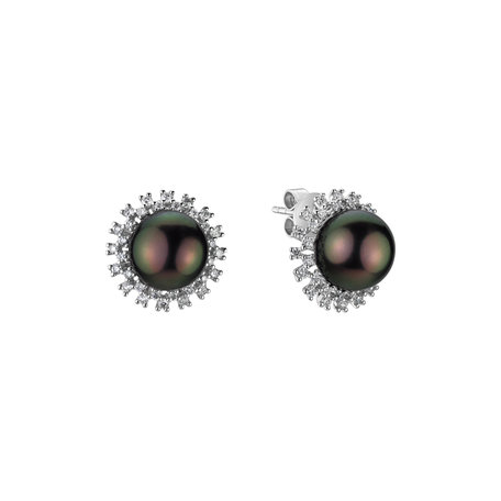 Diamond earrings with Pearl Seaside Dream