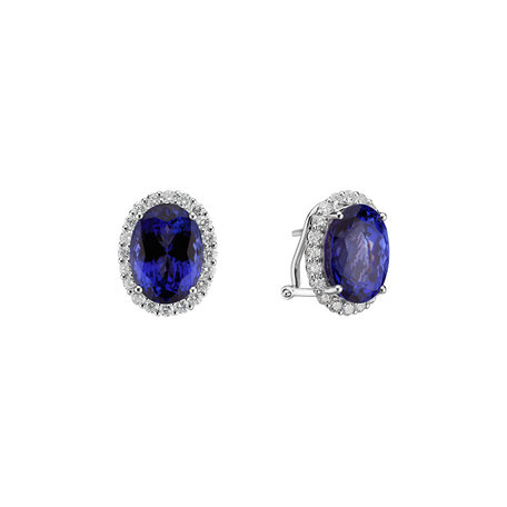 Diamond earrings with Tanzanite Everleigh