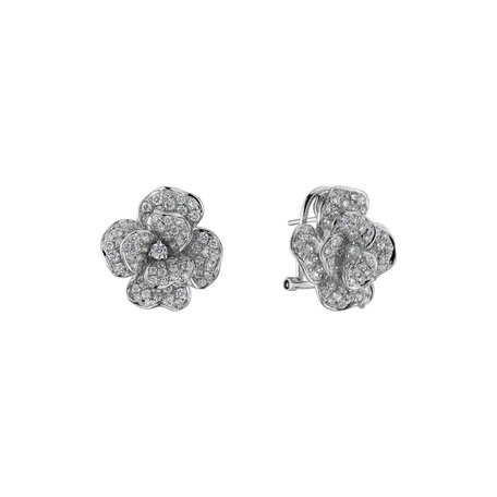 Diamond earrings Versailles Flower