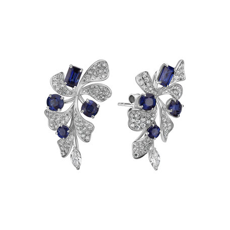 Diamond earrings and Sapphire Czarina Signature