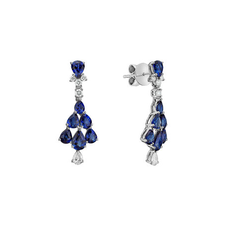 Diamond earrings and Sapphire Aristocrat Magic