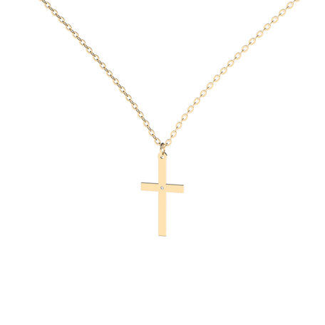 Diamond necklace Little Cross