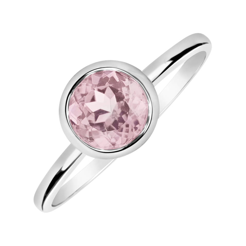 Ring with Rose Quartz Bonbon