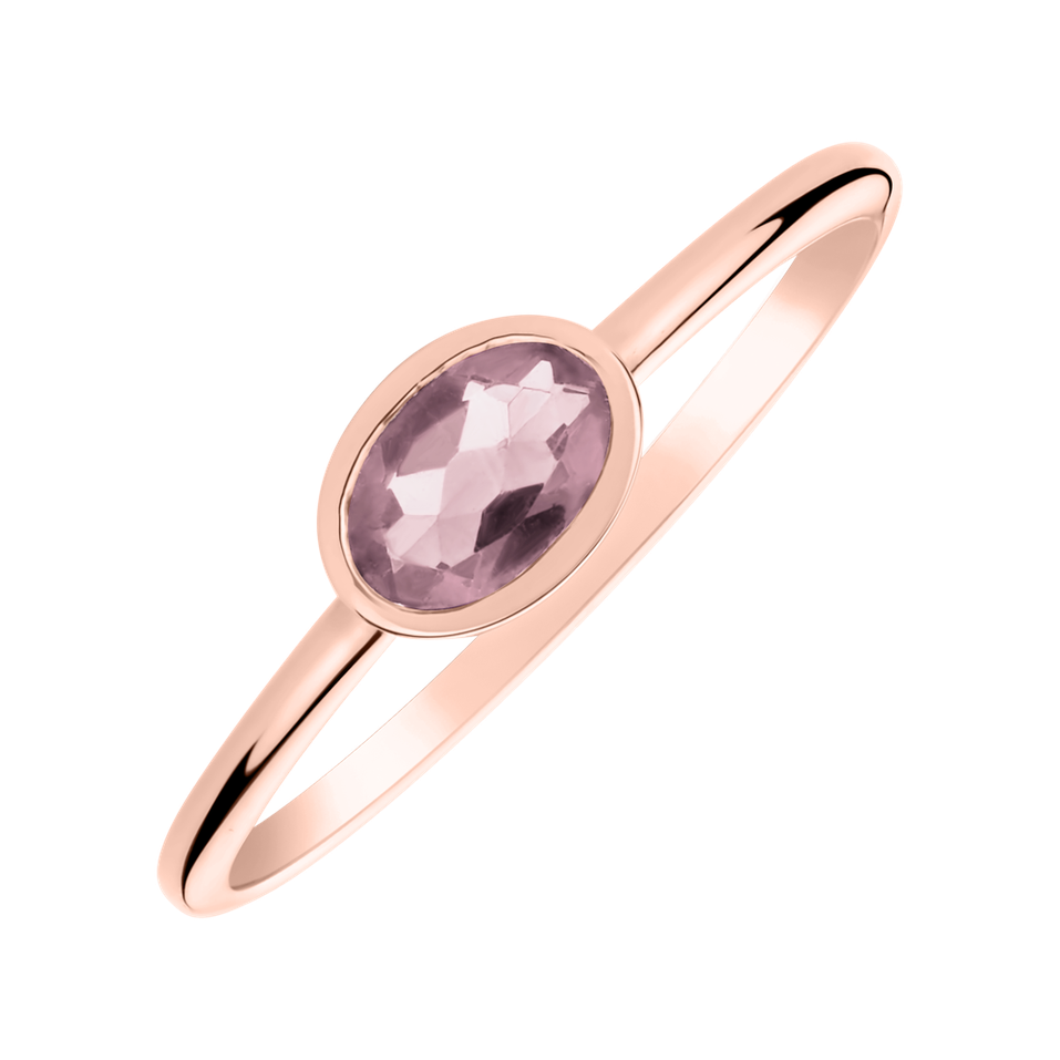 Ring with Rose Quartz Space Bonbon