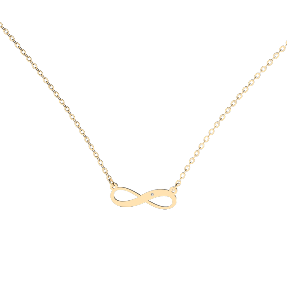 Diamond necklace Infinity Love