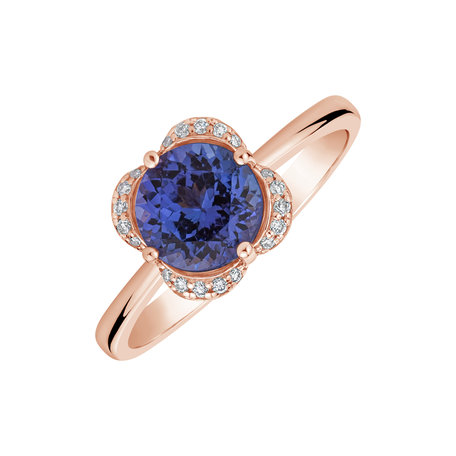 Diamond ring with Tanzanite Tender Blessing