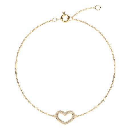 Diamond bracelet Heart