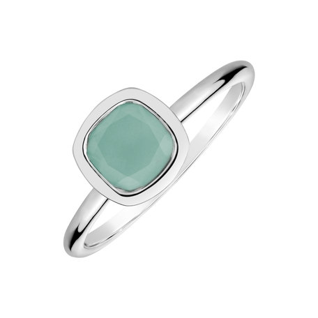 Ring with Blue Chalcedony Bonbon