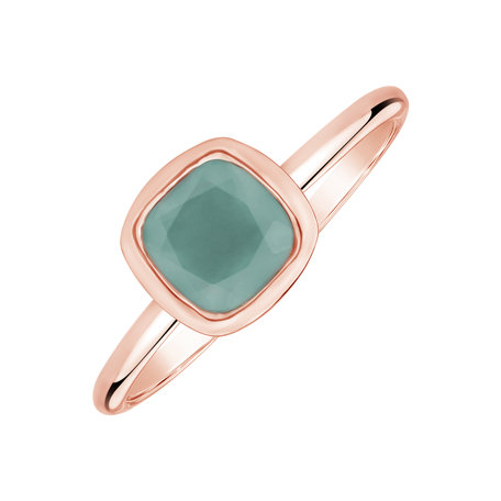 Ring with Blue Chalcedony Bonbon