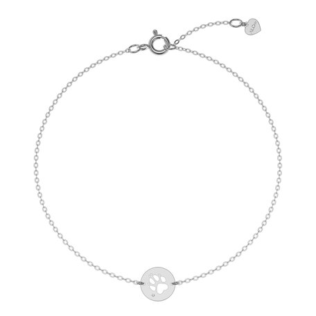 Diamond bracelet Dog Paw