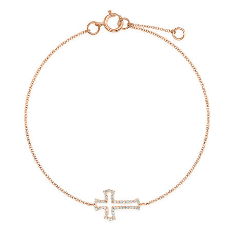 Diamond bracelet Cross