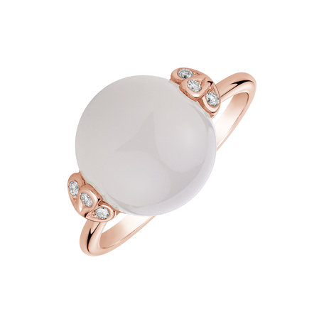 Ring with Moonstone and diamonds Heaven Czarina