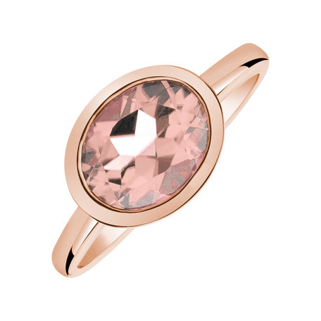 Ring with Morganite Bonbon