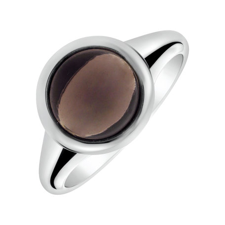 Ring with Smoky Quartz Bonbon