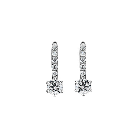 Diamond earrings Sparkless