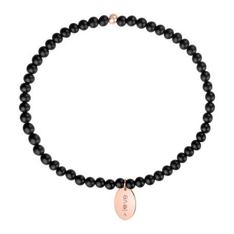 Diamond bracelet with Agate Dark Desire