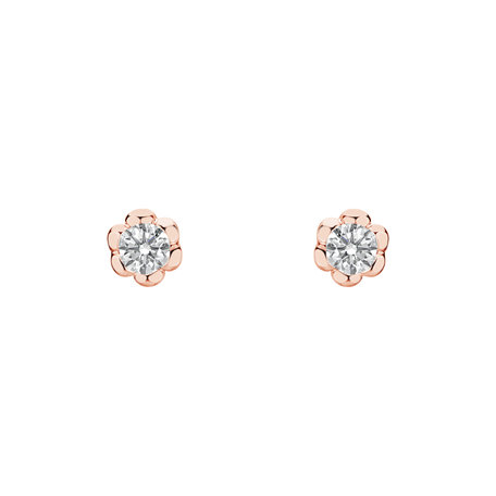 Diamond earrings Blooming Love