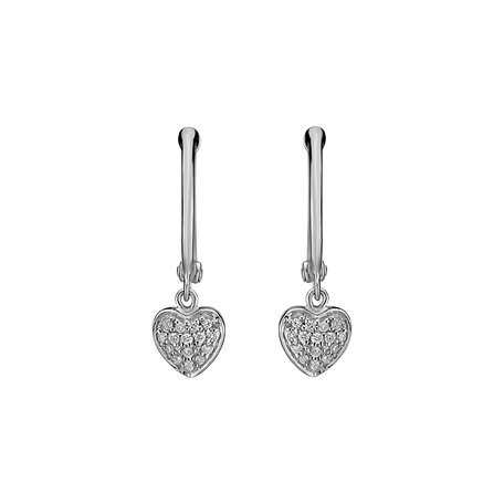 Diamond earrings Amazing Heart