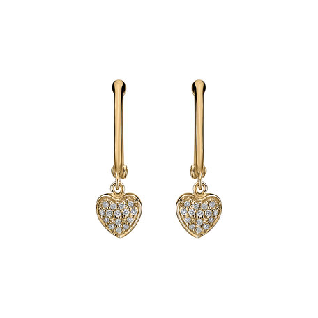 Diamond earrings Amazing Heart