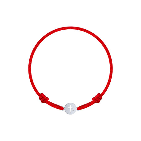 Children's diamond bracelet Cross Circle